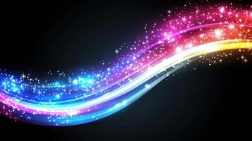 Colorful light wave, abstract background, design, website photo