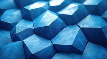 Abstract Blue Geometric Pattern Background photo