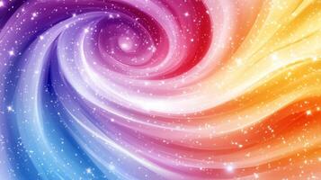 Colorful swirling galaxy design, cosmic background, abstract art, website banner photo