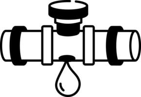 Doodle style icon showing a water valve vector