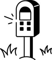 A sketchy style icon of soil moisture sensor vector