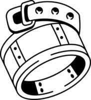 An icon depicting an arm cuff designed in doodle style vector