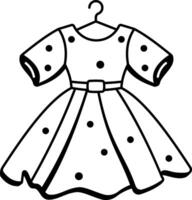 A drawing style icon of frock vector