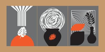 Artistic Background with Minimal Shapes vector
