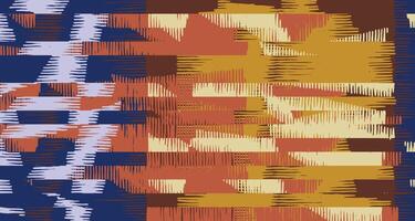 Colorful hand drawn ink brush wood carving texture abstract stripes pattern, Japanese and ethnic engraving, weaving surface background, experimental graphic for textile, fashion, carpet vector