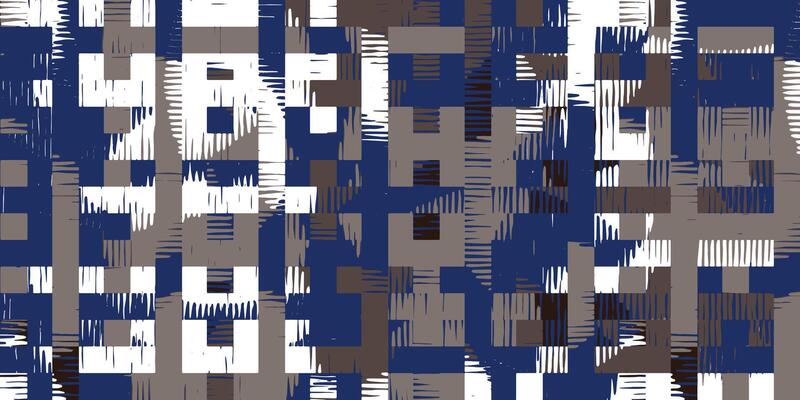 Crafted hand drawn brush lines abstract basketry stripes pattern, Japanese and ethnic tribal wood carving, engraving, bamboo weaving texture background, irregular graphic for textile, carpet, fashion