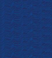 Hand drawn brush lines minimal waves and water pattern in indigo blue, Japanese and ethnic wood carving, block print texture background, simple graphic for textile, carpet, packaging vector