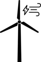 Wind power icon. Alternative energy industry thin line customizable illustration. Electricity generation. Wind turbines . isolated on white background. Editable stroke vector