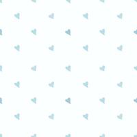 Abstract blue pattern, mottled background of heart elements. Funny simple texture, doodle-style background. vector