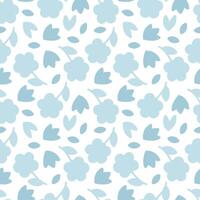 Abstract blue pattern, mottled background of elements and colors. Funny simple texture, doodle-style background. vector
