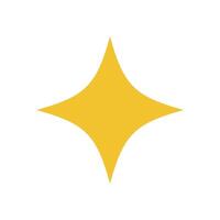 Bold star shape. Iconic geometric figure. Abstract element, contemporary style, y2k aesthetic. Perfect for modern projects and flat graphic illustrations. vector