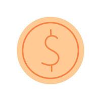 Money serves as a powerful finance symbol. The dollar stands as a primary currency in business. This round icon represents digital illustrations for commerce and wealth exchange. vector