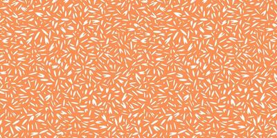 Seamless abstract pattern with orange background and scattered white organic strokes. Plain minimalist print for fabric, gift wrapping, stationery, home decor, and modern digital designs. vector