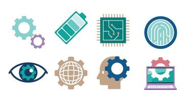 Minimalist Technology and Data vector
