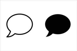 Bubble Chat icon set. for mobile concept and web design. illustration vector