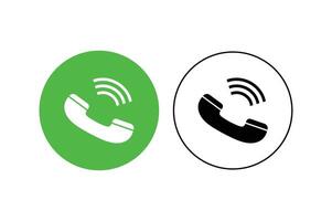 Abstract Phone Call Icon , flat phone call icon, mobile phone call icon vector