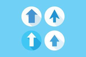 Upward Arrow Icons, flat up arrow icon, arrow pointing up , upload arrow icon vector