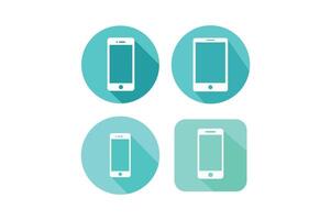 Modern Smartphone Icons, smartphone flat icon, mobile phone flat icon, flat ui ux icon vector