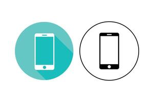 Flat Mobile Device Icons, smartphone flat icon, mobile phone flat icon, flat ui ux icon vector