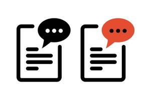 Task and Assignment Flat Icons, flat style storytelling assignment icon, document and paper icon, webpage with Message icon vector