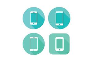 Mobile Phone Flat Icon Set, smartphone flat icon, mobile phone flat icon, flat ui ux icon vector