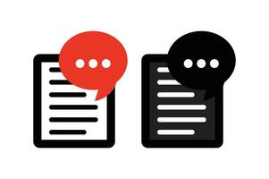 Digital Storytelling Icons , flat style storytelling assignment icon, document and paper icon, webpage with Message icon vector