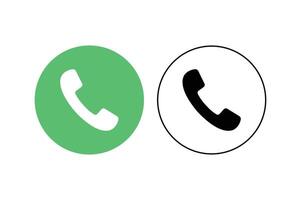 Customer Service Call Icon , flat phone call icon, mobile phone call icon vector