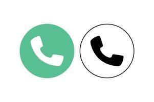 Corporate call icons for mobile and web apps, mobile phone icons, smartphone call icons vector