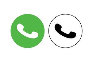 Retro Phone Call Icons , flat phone call icon, mobile phone call icon vector