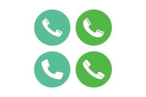 Phone Call Interface Icons , flat phone call icon, mobile phone call icon vector