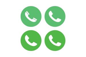 Call icons set for mobile user interface design, mobile phone icons, smartphone call icons vector