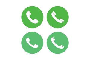 Mobile call icons pack for app development, mobile phone icons, smartphone call icons vector