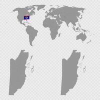 Belize Map Set with World Location. vector