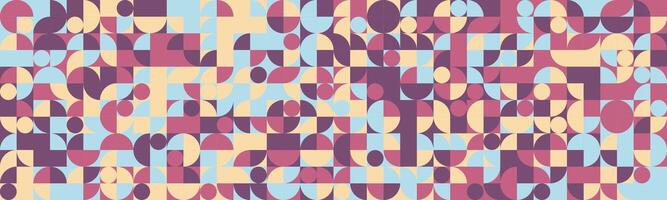 Abstract geometric pattern with pastel and mauve tones. Perfect for backgrounds, website design, textiles, and modern branding. The image evokes a sense of playful sophistication and retro style. vector
