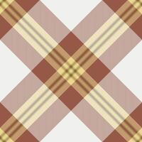 Scratched texture tartan plaid, manufacture check background . Show seamless pattern fabric textile in red and white colors. vector