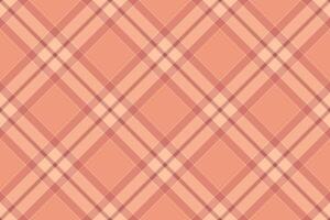 Elegant coral and peach plaid pattern. Perfect for textile design, website backgrounds, or packaging. vector