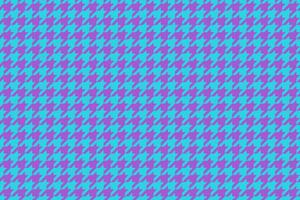 Vibrant turquoise and purple houndstooth pattern. Perfect for textile design, fashion, website backgrounds, or any project needing a bold, geometric texture. vector