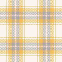 Indian tartan background, volume check texture plaid. Covering fabric textile pattern seamless in sea shell and amber colors. vector