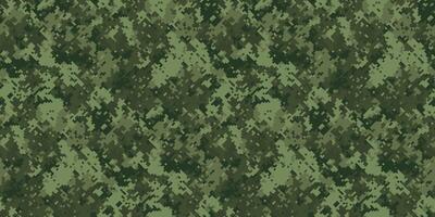 Abstract digital camouflage pattern in shades of green. Ideal for backgrounds, militarythemed designs, or projects needing a textured, concealing aesthetic. Perfect for websites, apparel, or print. vector