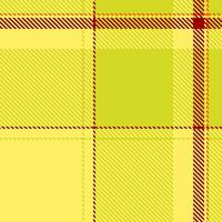 Silky textile background seamless, dimensional tartan texture plaid. Menu check fabric pattern in yellow and lime colors. vector