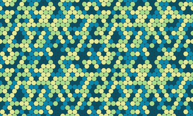 A blue and green pattern with small dots