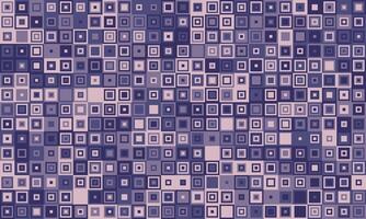 Abstract geometric background featuring a seamless pattern of varying sized squares in muted purple hues. Ideal for website banners, presentations, or textile design. vector