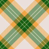 Vibrant green and orange plaid pattern, perfect for textile design, fallthemed projects, or adding a touch of autumnal style to your designs. vector