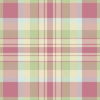 Elegant pastel plaid pattern in soft pinks, greens, and creams. Ideal for textile design, websites, or stationery. Evokes feelings of spring, serenity, and classic style. vector