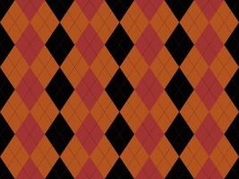 Stylish argyle pattern in autumnal hues. Perfect for fallthemed designs, backgrounds, or textiles. The geometric shapes create a sophisticated and timeless feel. vector