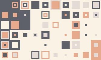 Abstract geometric pattern featuring pastel peach, gray, and dark gray squares of varying sizes, creating a visually appealing, modern design. vector