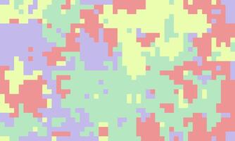 Abstract pastel pixel art background. Soft, muted colors create a calming, modern aesthetic perfect for website banners, presentations, or social media. vector