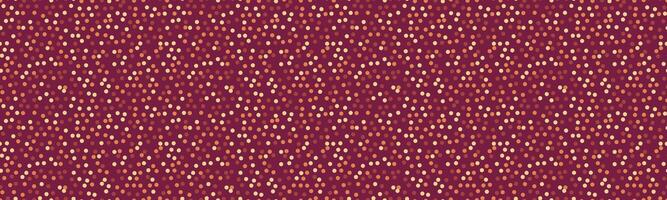 Elegant maroon background scattered with tiny gold and peach dots. Perfect for festive designs, websites, or adding a touch of sparkle to your projects. vector
