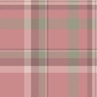 Soft pink and muted green plaid pattern. Elegant textile texture ideal for fashion, home decor, or website backgrounds. Subtle yet stylish, this design evokes a sense of calm and sophistication. vector