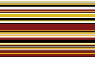 Bold horizontal stripes in red, gold, black white create a vibrant, versatile pattern. Ideal for fashion, web design, or print projects needing a modern, graphic feel. vector